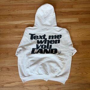 NWOT LONELY GHOST Text Me When You Land Hoodie